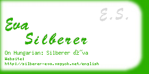 eva silberer business card